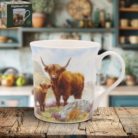 13cm Highland Cow Mug