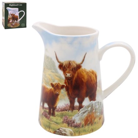 Highland Cow Jug, 15cm 
