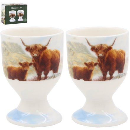 7cm Highland Cow Egg Cups