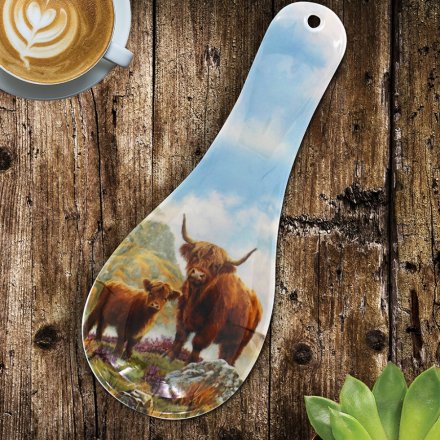 Highland Cow Spoon Rest, 24cm 