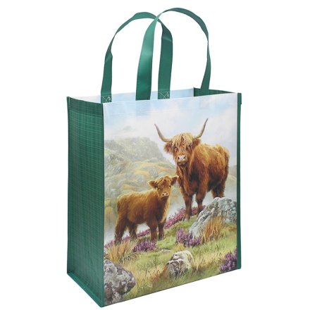Highland Cow Shopper Bag, 43cm 