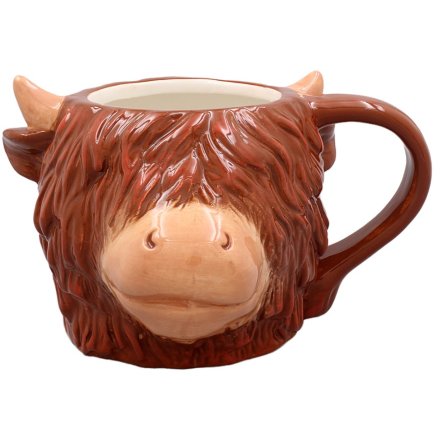 Highland Cow Mug, 17cm 