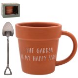 "Sip in serenity with our Garden Is My Happy Place Mug & Spoon Set, complete with a delightful garden design