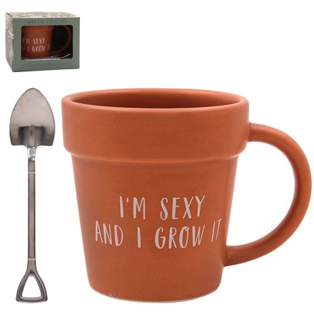 Im Sexy and i Grow It Mug & Spoon