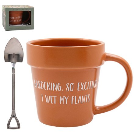 Wet My Plants Mug & Spoon