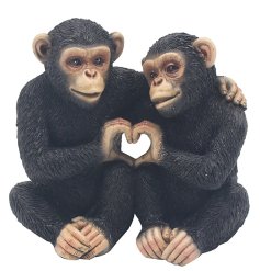 Meet the adorable monkeys on this charming twin heart ornament. A delightful addition to any decor