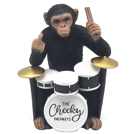 Cheeky Monkeys Drummer Ornament
