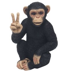 sitting monkey ornament 