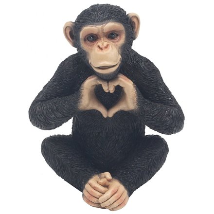 Cheeky Monkeys Heart Ornament  