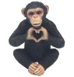 Spread some love and mischief with our adorable Cheeky Monkeys Heart Sign Ornament. 