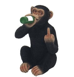 Add a playful touch to your space with this mischievous monkey decor. 