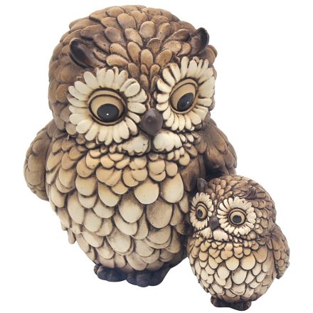 Hooters Owl With Baby Ornament 