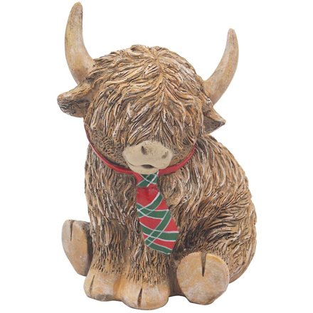 Highland Cow Tartan Tie