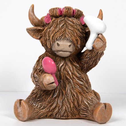 Highland Cow Hairdo Ornament