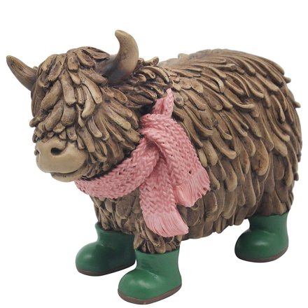 Standing Hughie Highland Cow Boots
