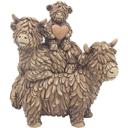 Hughie and His Highland Cow Family