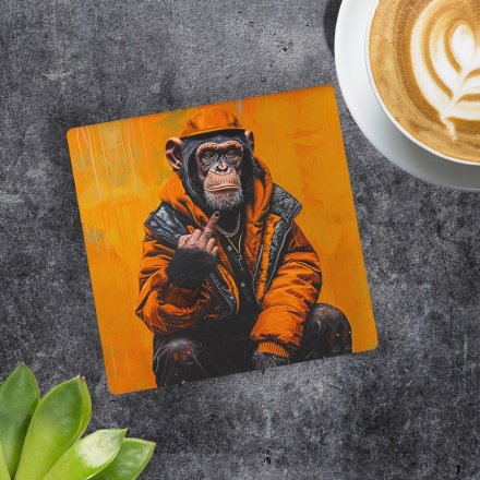 "Bring the jungle into your home with the Monkey Life Coaster