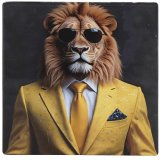 Add a touch of regal glamour to your home with our Lion Bling Coaster -