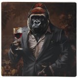 Toast to both style and functionality with our Wine Kong-oisseur Coaster 