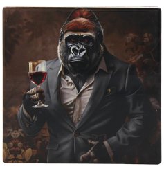 Toast to both style and functionality with our Wine Kong-oisseur Coaster 