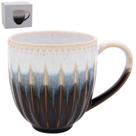 Reactive Glaze Mug, 13cm 