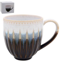 Start your day off in style with the stunningly unique Reactive Glaze Mug