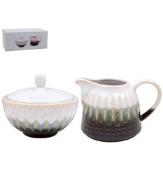 Sugar, spice, and everything nice...our Reactive Glaze Set adds a touch of elegance to tea or coffee time. 