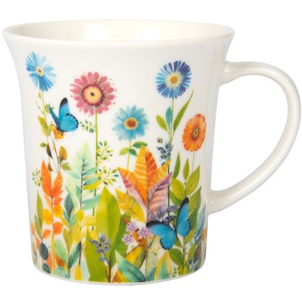 Portfolio Butterfly Flowers Mug