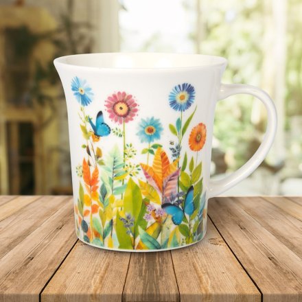 Start your morning off with a touch of elegance with our new Portfolio Butterfly Flowers mug! 