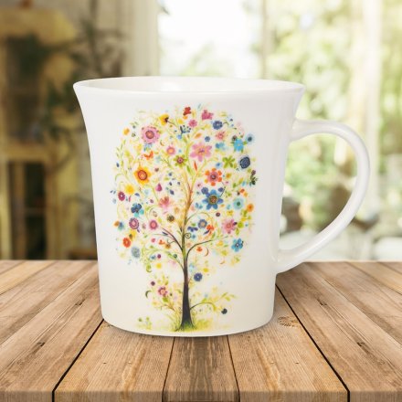 Sip in style with our charming Doodle Tree Mug 