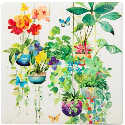 Portfolio Plants Coaster, 10cm 