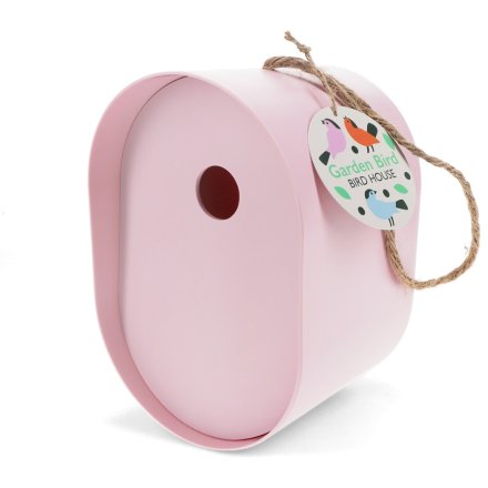 hanging oval shaped bird feeder house