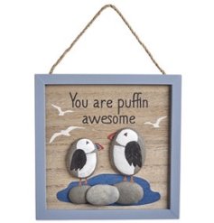 Make your home a puffin-perfect paradise with our charming photo frame. 