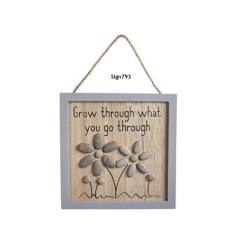 Embrace challenges & flourish with the "Grow Through What You Go Through" frame 