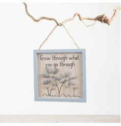 Embrace challenges & flourish with the "Grow Through What You Go Through" frame 
