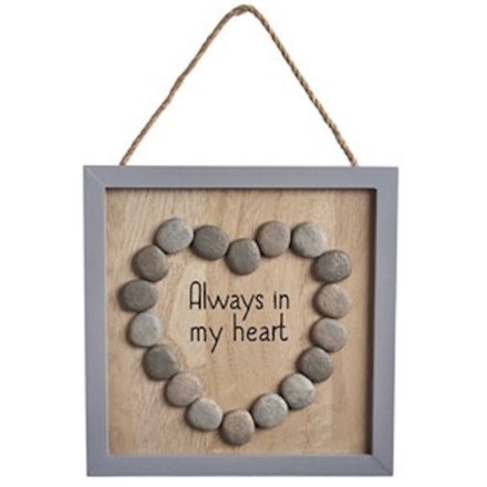 "Always In My Heart Pebble Frame, 13cm 