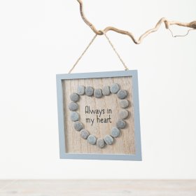 Capture precious memories with our charming Always In My Heart Pebble Frame, perfect for adding a rustic touch.