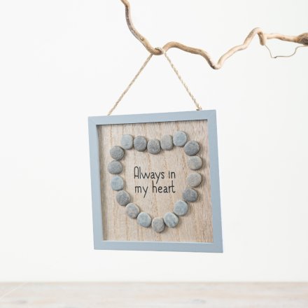 13cm Always In My Heart Pebble Frame