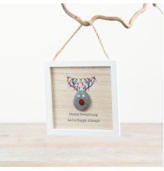 Preserve precious memories with our rustic pebble wall art,