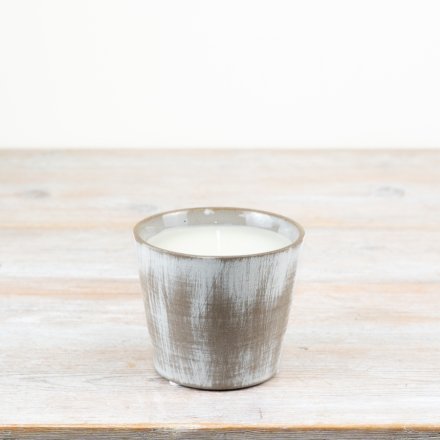 Elevate your home decor with our Ceramic Pot & Wax Candle 