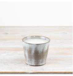 Elevate your home decor with our Ceramic Pot & Wax Candle 