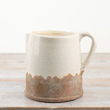 Distressed Cream Jug  22cm