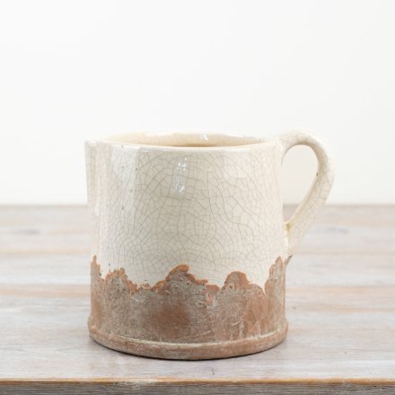 19cm Distressed Cream Jug