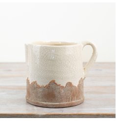 19cm Distressed Cream Jug