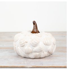 Get ready to fall for our charming Ceramic Pumpkin Décor, the perfect accent piece for your autumnal home. 