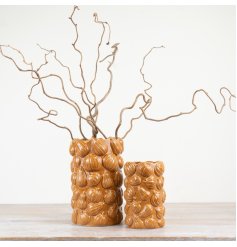 Discover the elegance of fall with our lovely ceramic pumpkin planter