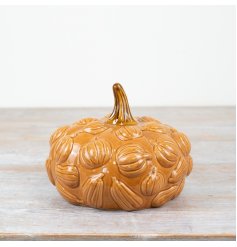 a stylish pumpkin ornamnet 