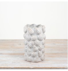 embossed pumkin flower vase 