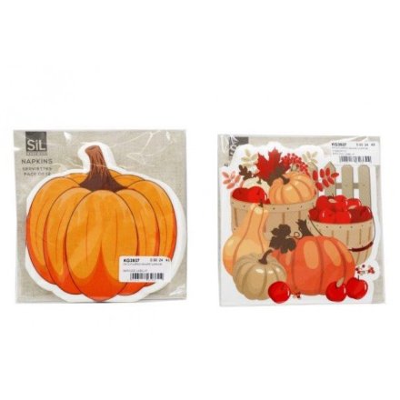 2/A 17cm  Pumpkin Patch Napkins, Pk12
