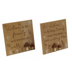 18cm Autumn Mushroom Plaques 2/a